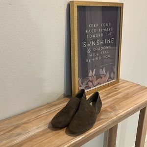 1.State Olive Suede Loafers